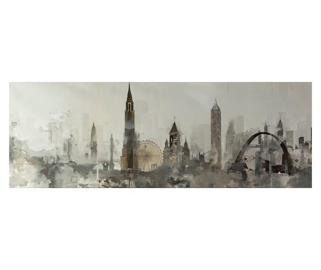 Tablou City Fog 50×150 cm – Eurofirany, Multicolor Eurofirany